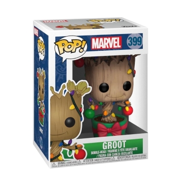 Фигурка Funko POP! Marvel: Holiday: Groot with Lightsa and Ornaments 33982
