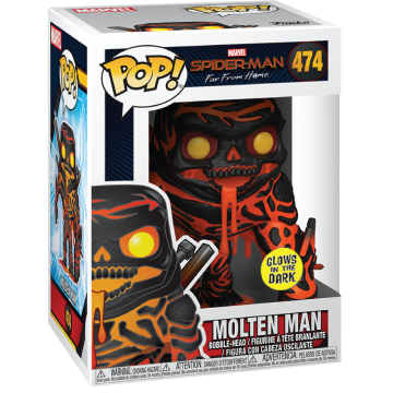 Фигурка Funko POP! Spider Man Far From Home: Molten Man (Glow) (Exclusive) 39210