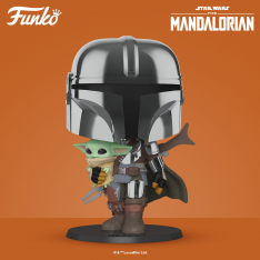 Фигурка Funko POP! Star Wars: The Mandalorian: Chrome Mandalorian 10 Inch 49931