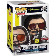 Фигурка Funko POP! Cyberpunk 2077: Johnny Silverhand with gun metalic Exclusive 51653