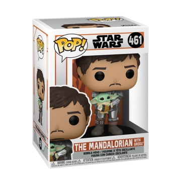 Фигурка Funko POP! Star Wars: The Mandalorian: Mando Holding Child 54525