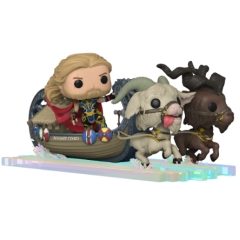 Фигурка Funko POP! Thor: Love and Thunder: Thor, Toothgnasher and Toothgrinder aboard the Goat Boat 62420