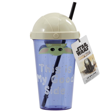 Кружка пластмассовая Funko Homeware Star Wars The Mandalorian: The Child Cup With Straw 06484