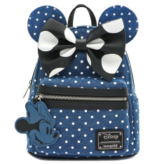 Рюкзак Loungefly Minnie Mouse Denim Backpack WDBK0848