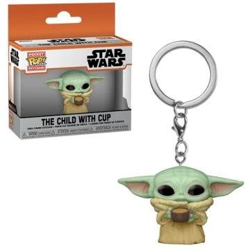 Брелок Funko Pocket POP! Keychain: Star Wars: The Child with cup 53042