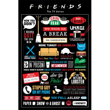 Постер Maxi Friends Infographic 33324