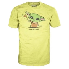 Футболка Funko POP! T-Shirt: Star Wars: The Mandalorian: The Child Small But Mighty 50449
