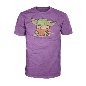 Футболка Funko POP! T-Shirt: Star Wars: The Mandalorian: The Child Sleeping Purple 50585